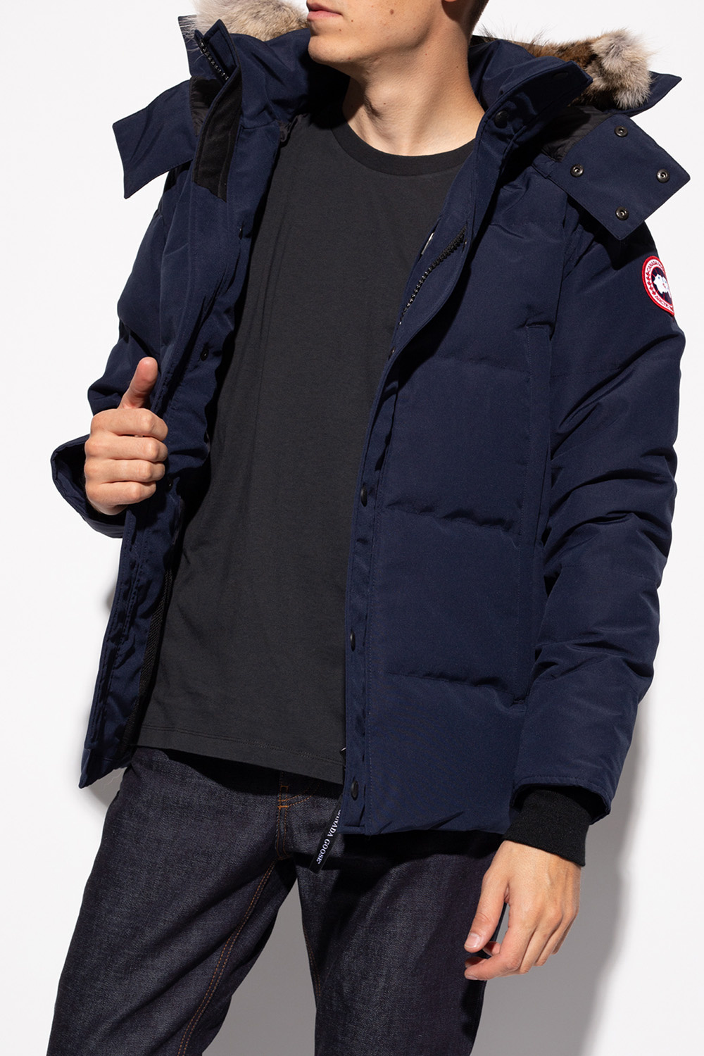 Navy canada goose coat hotsell